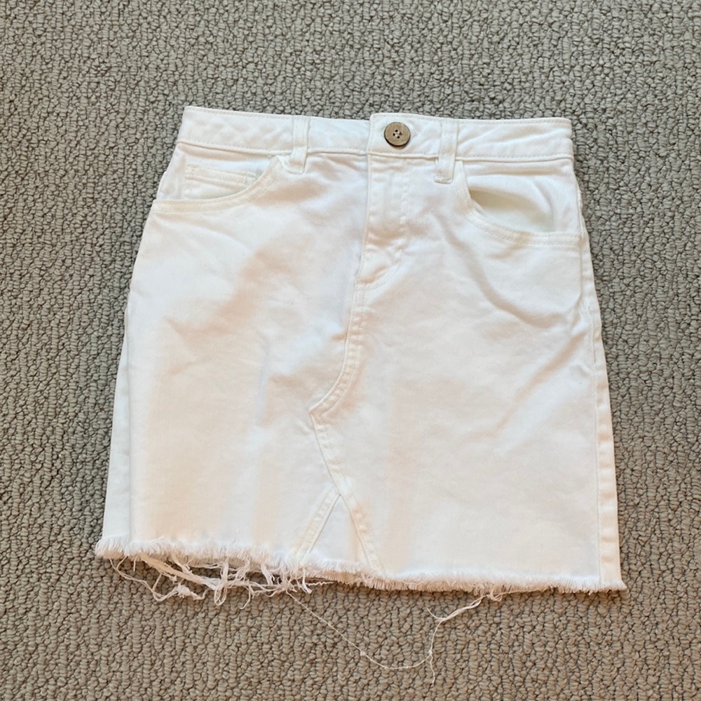 white GB girls jean skirt SO CUTE!